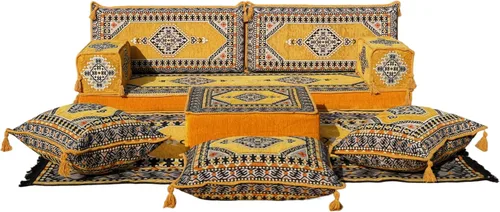 Vista 41 de arabicsofa Sofá de piso árabe Jalsa - Sofá tradicional hecho a mano para sala de estar