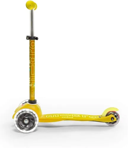 Vista 3 de Micro Kickboard Mini LED Deluxe Tres ruedas Scooter Micro de diseño suizo inclinado para dirigir Ruedas iluminadas activadas por movimiento