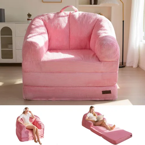 Vista 12 de MAXYOYO Sofá cama plegable con respaldo, sofá plegable sin hueso con asa
