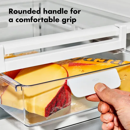 Vista 5 de Cajón de almacenamiento debajo del estante del refrigerador OXO Good Grips de 14 pulgadas - para carnes delicadas, queso, productos y más