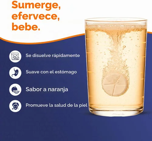 Vista 4 de Nutrazul Tabletas efervescentes de magnesio activo y zinc, ayudan a mantener la función muscular y el equilibrio de electrolitos, suplemento