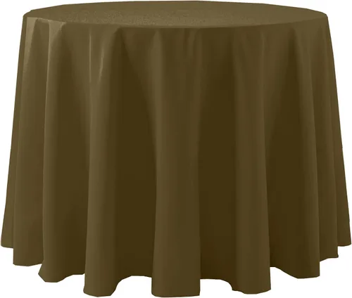 Vista 19 de Ultimate Textile Cotton-Feel - Mantel redondo de 90 pulgadas para comedor, color berenjena, color morado