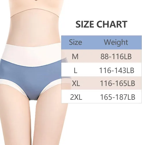 Vista 4 de Ropa interior para mujer de cintura alta, bragas suaves y transpirables para mujer (paquete de 34)