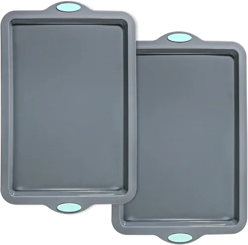 Vista 8 de Webake Molde de silicona para tartas de un cuarto de hoja, moldes de hoja de 9 x 13 pulgadas para hornear, hojas antiadherentes para galletas, molde