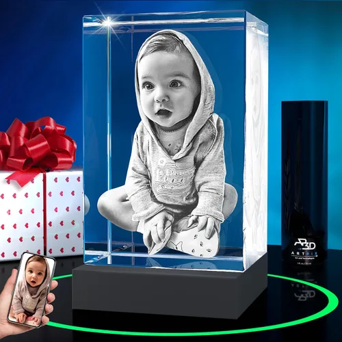 Vista 21 de ArtPix 3D Foto de cristal, regalos personalizados de Navidad para esposa, mujer, mamá, ella, él, hombres, madre, abuela, gran regalo personalizado