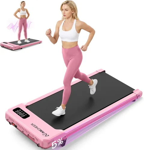 Vista 12 de ANCHEER Caminadora para caminar con inclinación – Cinta de correr para debajo del escritorio con placa de masaje por vibración, 2.5 HP compactas