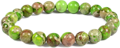 Vista 9 de Justinstones Gem - Pulsera elástica de cuentas redondas de piedras semipreciosas de 8 mm, unisex, de 17.78 cm Turmalina negra de grado A