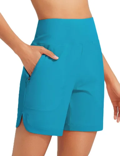 Vista 44 de baleaf Traje de baño de cintura alta de 3, 5, 7, 9 pulgadas, para mujer, de secado rápido, con bolsillos