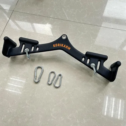 Vista 7 de Accesorios de tracción LAT de agarre múltiple, barra desplegable LAT, accesorio de máquina de cable para entrenamiento de músculos de la espalda