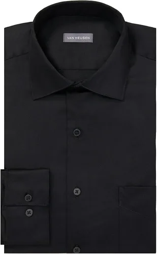 Vista 3 de Van Heusen Men's Dress Shirts Regular Fit Lux Sateen Stretch Solid