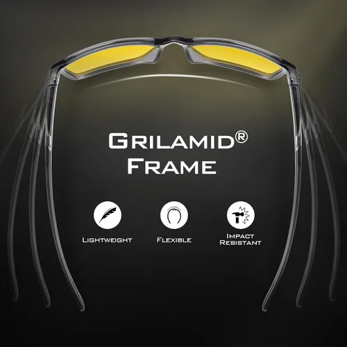 Vista 4 de KastKing IllumiLens Gafas de visión nocturna, gafas de conducción nocturna para hombres y mujeres, reducen el deslumbramiento y mejoran la visión