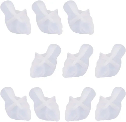 Vista 6 de Paquete de 4 moldes de silicona con forma de pájaro 3D para moldes de resina epoxi, manualidades, llavero, regalo, joyería, fabricación de pequeños