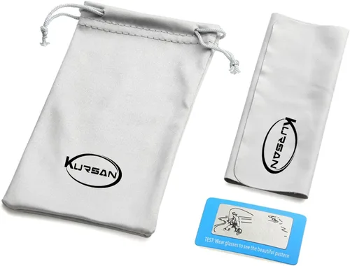 Vista 6 de Kursan Gafas de sol polarizadas con forma de corazón para mujer, marco de metal, estilo encantador, protección UV400