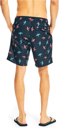 Vista 3 de Nautica Natación de secado rápido estándar de 8 pulgadas con estampado de loros para hombre