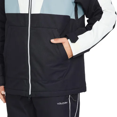 Vista 7 de Volcom Rossland - Chaqueta con capucha para mujer con aislamiento para snowboard y esquí