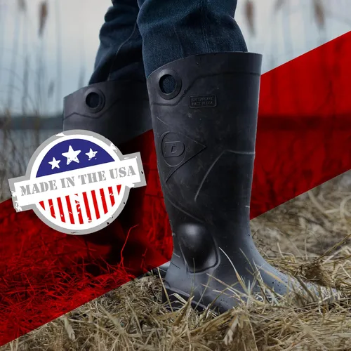Vista 2 de DUNLOP - Calzado de protección, Chesapeake con punta lisa en negro Amazon, 100% cloruro de polivinilo impermeable, ligero y duradero, 8677577.13