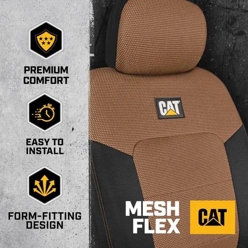 Vista 4 de Cat® MeshFlex Fundas de asiento automotriz para automóviles, camiones y SUV
