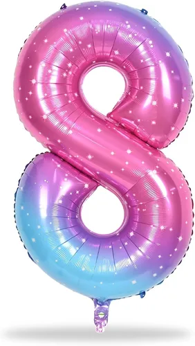 Vista 159 de Globo negro del número 0 para niñas y niños, 40 pulgadas, grande, número 0-9, de papel de aluminio, de Mylar para helio, juego de globos digitales
