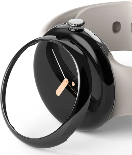 Vista 11 de Ringke Bisel Styling Compatible con Google Pixel Watch Case, Marco Adhesivo Anillo Cubierta Anti Rasguños [Acero Inoxidable] Protector Accesorio