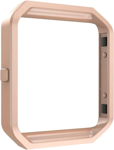 Vista 4 de Simpeak Marco compatible con Fitbit Blaze, paquete de 3, marco de metal de acero inoxidable de repuesto para Fitbit Blaze, negro, plata, oro rosa