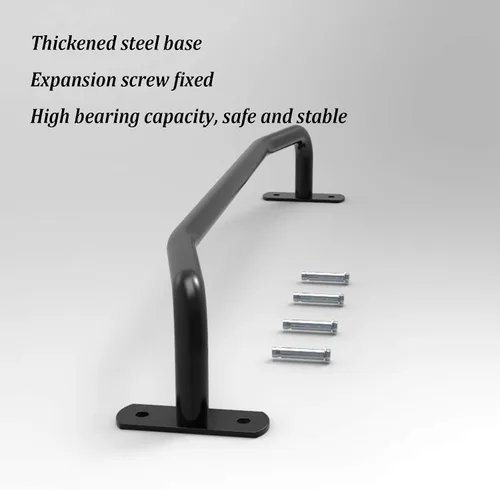 Vista 4 de Barras de dominadas para montar en la pared, barra horizontal segura y estable para puerta, equipo de fitness de fuerza muscular familiar, carga