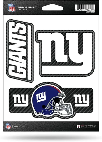 Vista 38 de Rico Industries NFL Football Triple Spirit Stickers Hoja de calcomanías triples
