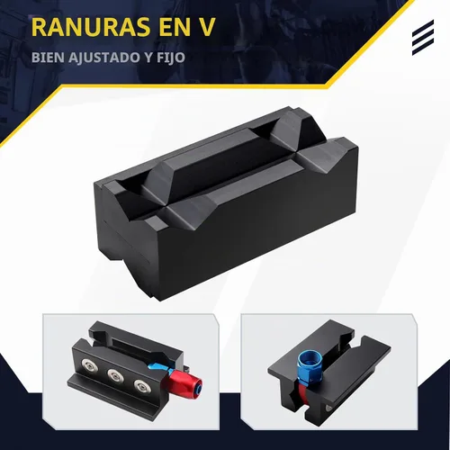 Vista 4 de Almohadillas de Mordaza de Tornillo de Banco de Aluminio de 4", Accesorios AN de Mordaza de Tornillo de Banco, Almohadillas de Mordaza de Tornillo