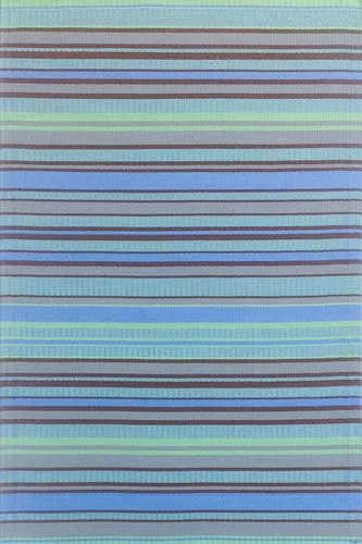 Vista 27 de Mad Mats® Alfombra geométrica para exteriores, tapete de plástico reversible (4 x 6 pies, tejido de cesta, piedra blanca)