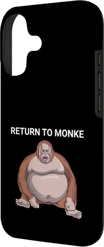 Vista 2 de Reject Humanity Return to Monkey Uh Oh Stinky Funny Monke Case for iPhone 17