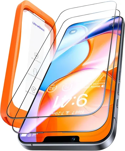 Vista 9 de UltraGlass Top - Vidrio 9H+ para protector de pantalla iPhone 13 Pro Max, a prueba de roturas con grado militar y duradero, vidrio templado