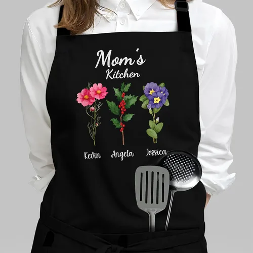 Vista 8 de 7th Hill Delantal Personalizado para Mujeres, Regalos Personalizados para Mamá, Regalos de Abuela, Regalos del Día de la Madre para Mujeres, Regalos