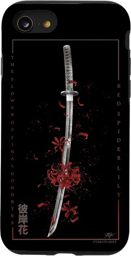 Vista 18 de Higanbana o Spider Lily con anime Samurai Sword - Carcasa estética para iPhone 17