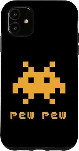 Vista 8 de iPhone 16 Alien Invaders Pew Space 8-bit Retro Video Game Gift Case