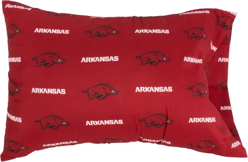 Vista 2 de College Covers Everything Comfy Arkansas Razorbacks - Par de fundas de almohada, estándar, 20 x 30 pulgadas, incluye 2 fundas de almohada