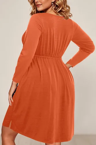 Vista 70 de Holipick Vestidos de verano para mujer, talla grande, casual, con bolsillos, acampanado, con botones, sin mangas, cuello en V