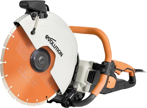 Vista 15 de Evolution R230DCT Sierra eléctrica para hormigón de 9 pulgadas Hoja de mampostería de diamante incluida Motor de 15 A Profundidad de corte