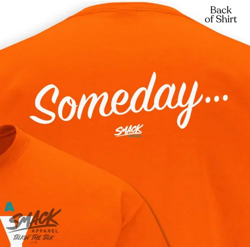 Vista 3 de Smack Apparel Camiseta naranja para fanáticos del fútbol de Miami. Someday I Wanna Party Like It's 1973 (Sm-5X)