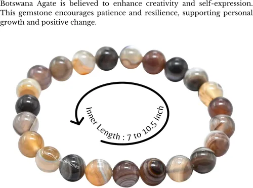 Vista 860 de Amazing Gemstone Crystal Bracelet for Women Men's Gifts - Protection Healing Crystal Bracelet - 8mm Gemstone Beaded Stretchable Bracelet Pulseras
