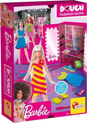 Vista 7 de Lisciani Giochi 88850 Barbie Glitter Masa Multipack 5 Tarros
