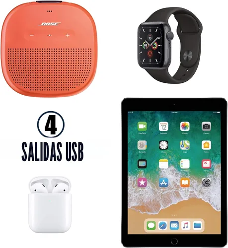 Vista 6 de Regleta de alimentación aprobada por crucero, protector sin sobretensiones con cable de extensión de viaje de 3.3 pies y puertos USB