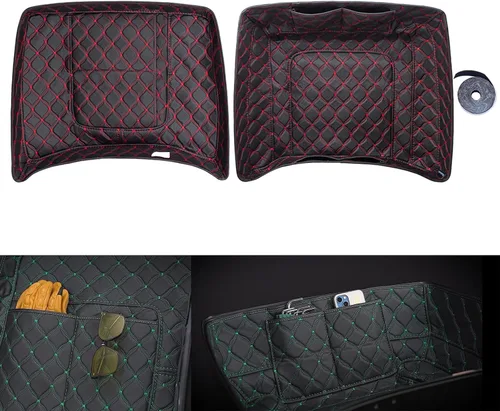Vista 10 de Moto Onfire Tour Pack - Insertos de alfombra aptos para maletero de equipaje Harley/AB Tour Pack (beige, paquete Razor Tour)
