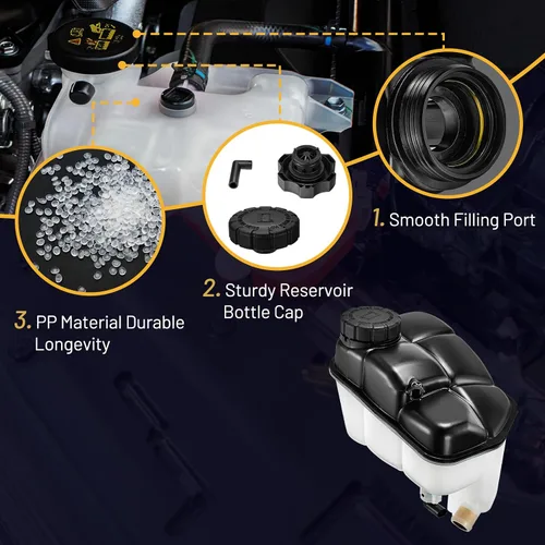 Vista 2 de Depósito de Expansión de Refrigerante del Motor 603-283 Compatible con Mercedes-Benz E350 E320 E500 E300 E280 E550 CLS500 CLS550 CLS55 AMG Reemplazo