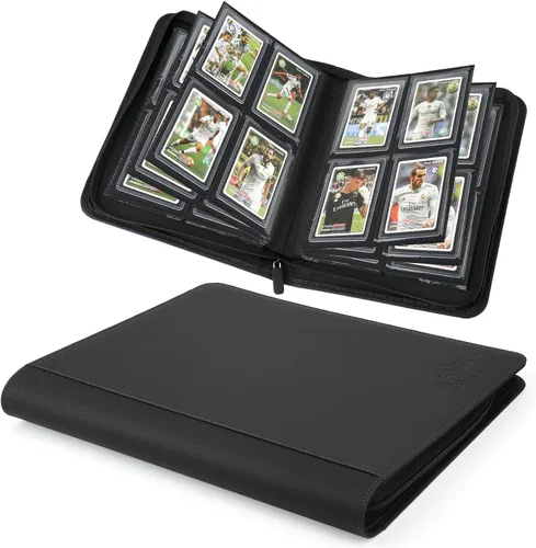 Vista 35 de Carpeta Toploader CARDBINDER, Estuches Duros Toploader, Fundas de 4 Bolsillos para hasta 128 Tarjetas. Carpeta de Tarjetas Toploader con Fundas
