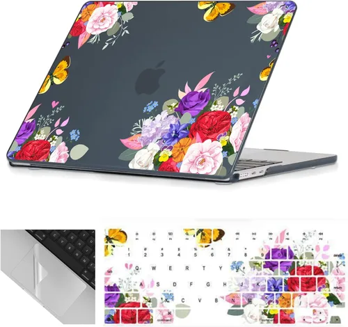 Vista 15 de Se7enline Funda compatible con MacBook Neo de 13 pulgadas 2026 A3404, diseño estético, bonita carcasa rígida femenina, cubierta de teclado