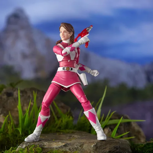 Vista 2 de Hasbro Toys Power Rangers Lightning Collection - Figura de acción coleccionable de 6 pulgadas Mighty Morphin Pink Ranger con accesorios