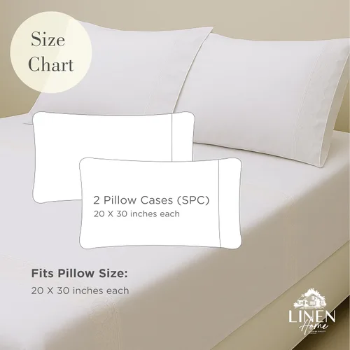 Vista 5 de Fundas de almohada 100% algodón percal con encaje fluer tamaño Queen/estándar, color blanco, 2 piezas de fundas de almohada, ropa de cama fuerte
