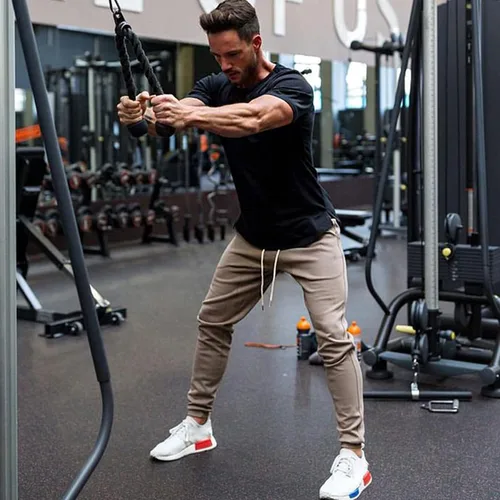 Vista 2 de COOFANDY Paquete de 3 camisetas de entrenamiento para hombre, manga corta, gimnasio, culturismo, muscular, capa base, camisetas de fitness