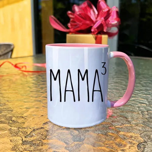 Vista 2 de Dnuiyses Taza divertida de madre de tres regalos para mamá, regalos para el día de la madre, regalos de anuncio de embarazo, regalos para mamá, taza