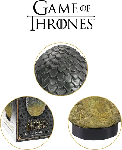 Vista 4 de The Noble Collection Juego de Tronos Rhaegal Egg - Verde