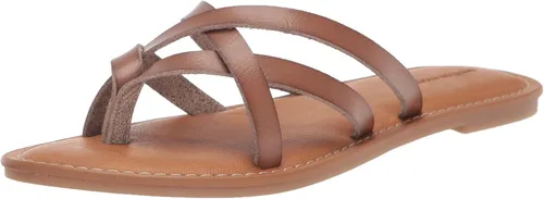 Vista 4 de Tienda Essentials Sandalias planas con tiras para mujer